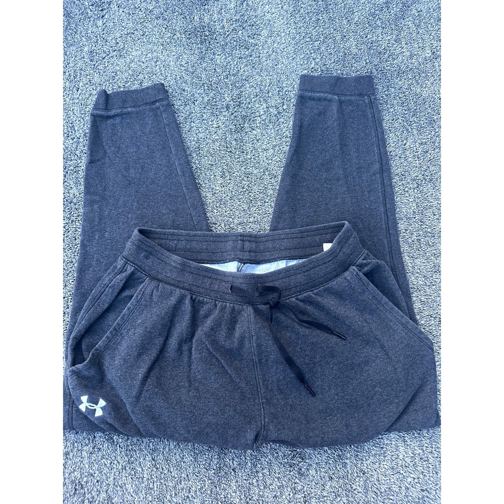 Under Armour Mens XL Rival Fleece Jogger Pants Charcoal Gray Loose Tapered
